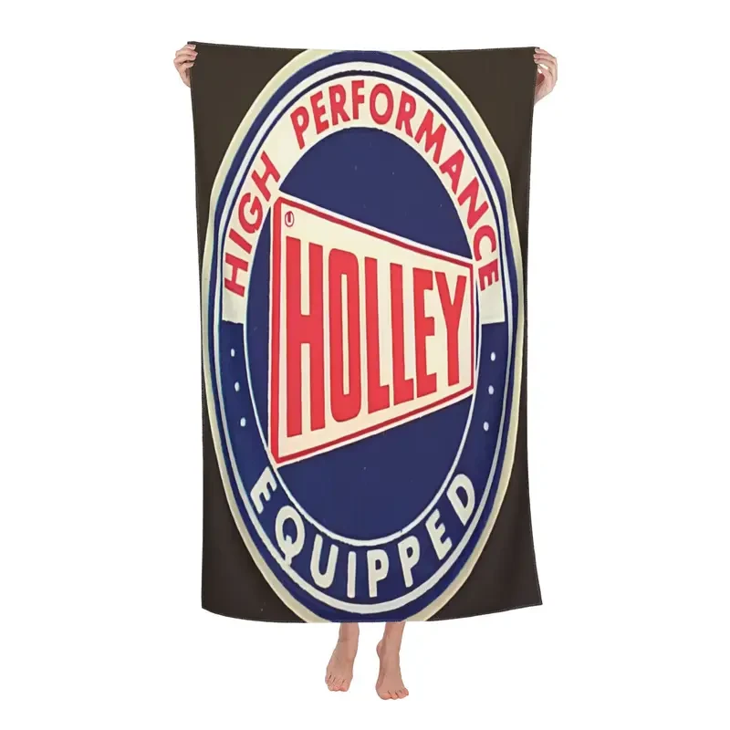 Holley Logo Microfiber Beach & Bath Towel – Bold, Quick-Dry & Officially Licensed