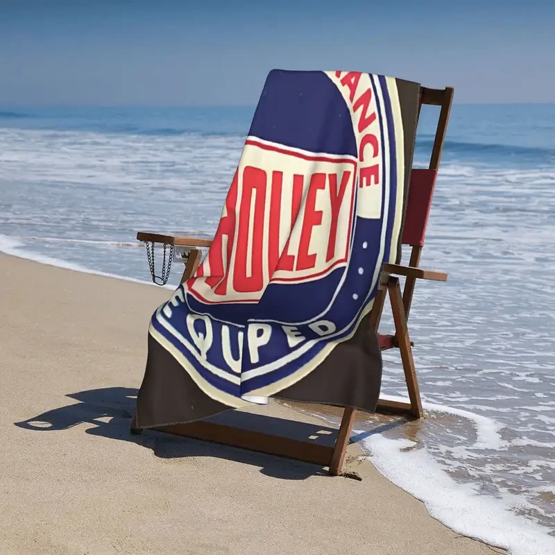 Holley Logo Microfiber Beach & Bath Towel – Bold, Quick-Dry & Officially Licensed
