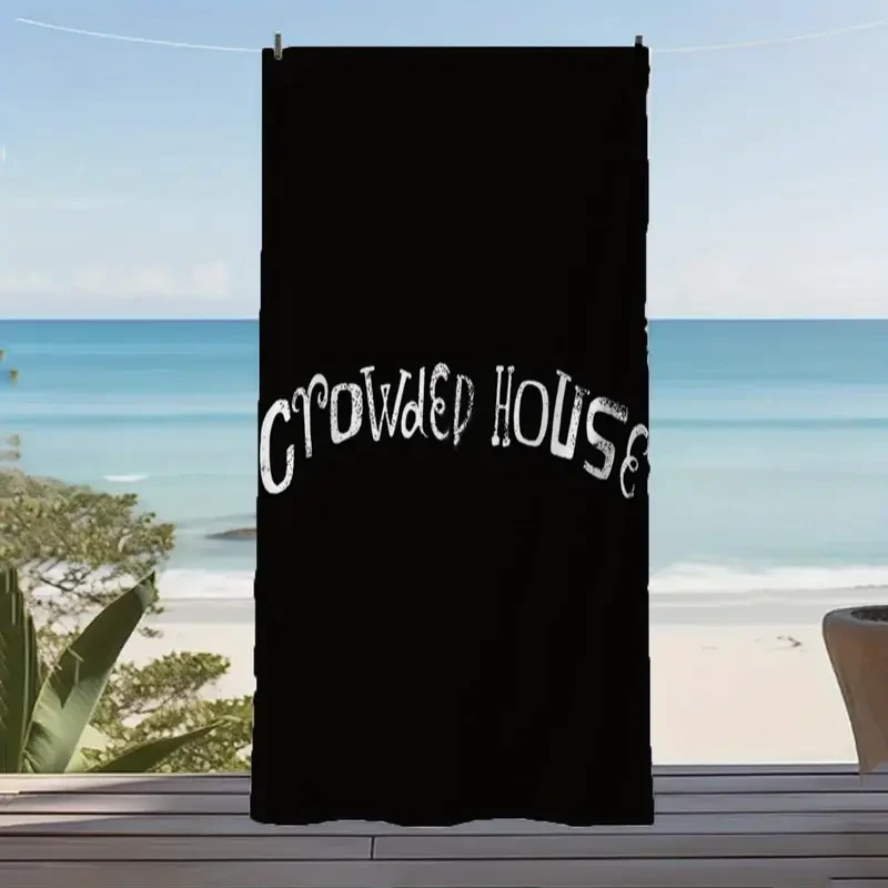 Crowded House Official Logo Beach Towel – Soft, Stylish & Fan-Favourite
