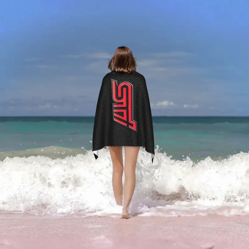 STI Racing Logo Beach Towel – Bold, Quick-Dry & Sport-Inspired