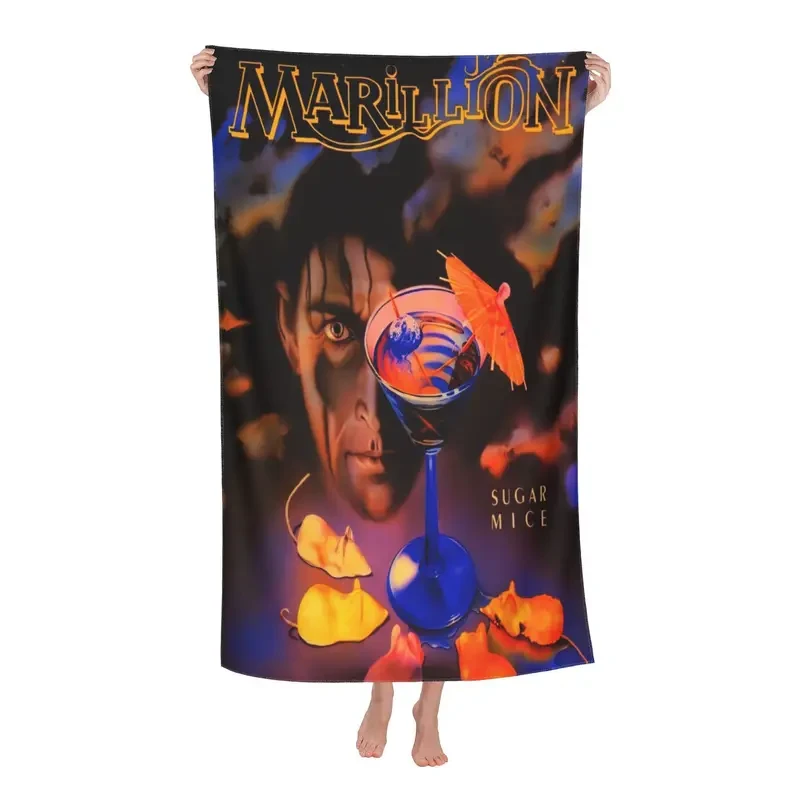 Marillion-Themed Microfiber Beach Towel – Soft, Quick-Dry & Official Fan Favorite Perfect for music lovers, beach days, and trave