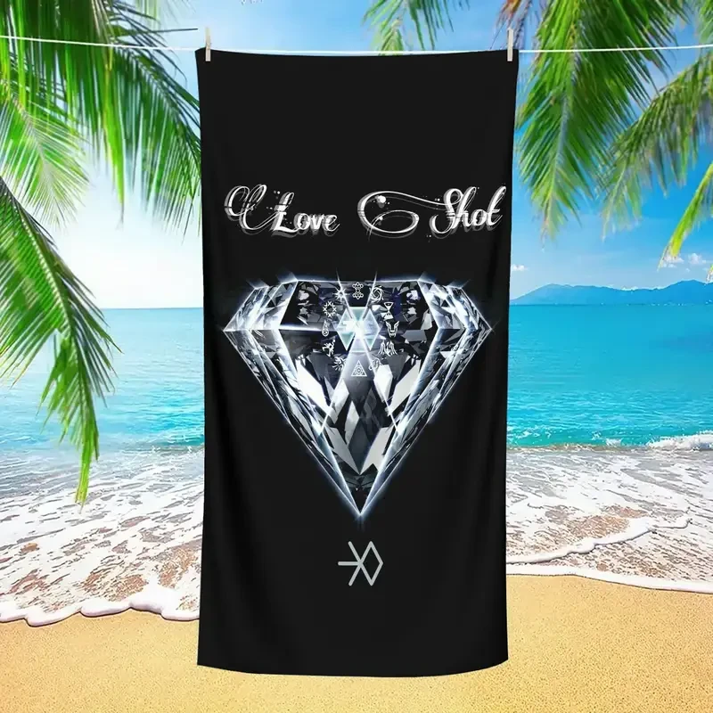 EXO 2-in-1 Foldable Beach Towel & Storage Bag – Stylish, Quick-Dry & Travel-Ready