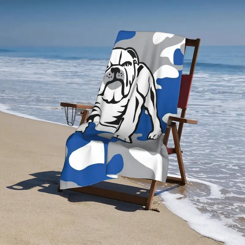 Canterbury Bankstown FC2 Bulldog Logo Beach Towel – Vibrant, Durable & Quick-Dry