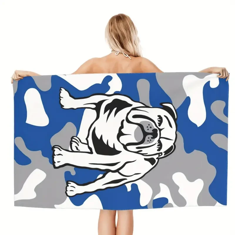 Canterbury Bankstown FC2 Bulldog Logo Beach Towel – Vibrant, Durable & Quick-Dry