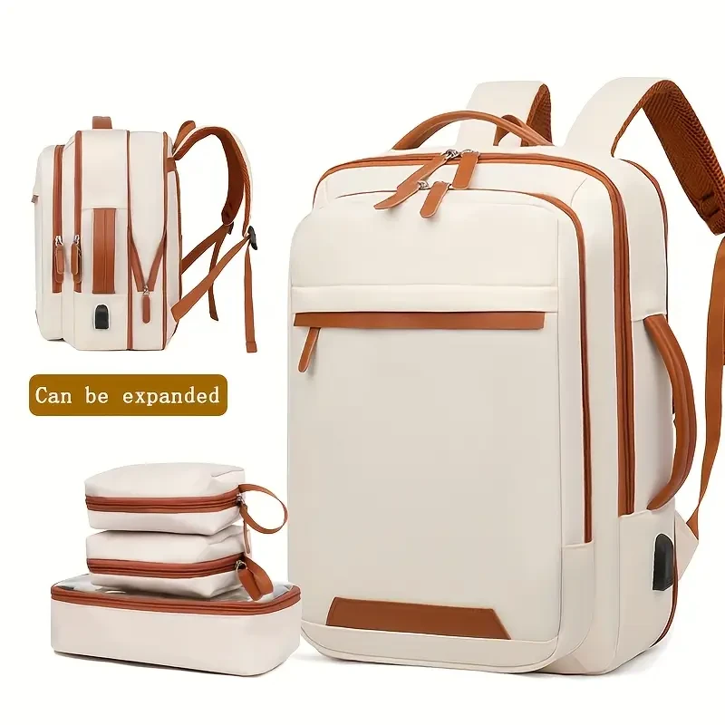 OGEHUAFEE Expandable Laptop Backpack – Modern, Durable & Space-Inspired
