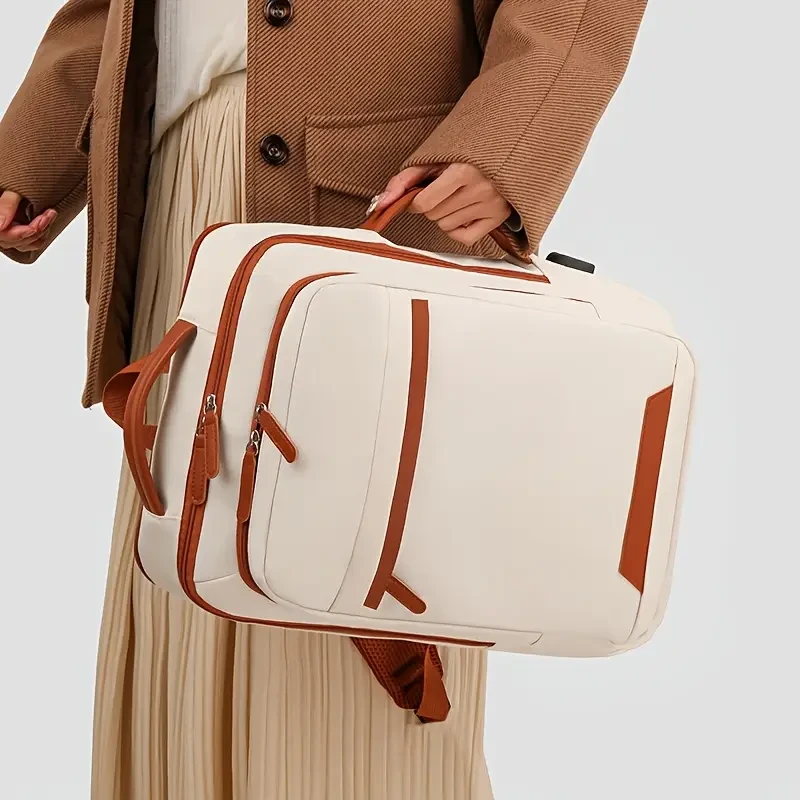 OGEHUAFEE Expandable Laptop Backpack – Modern, Durable & Space-Inspired