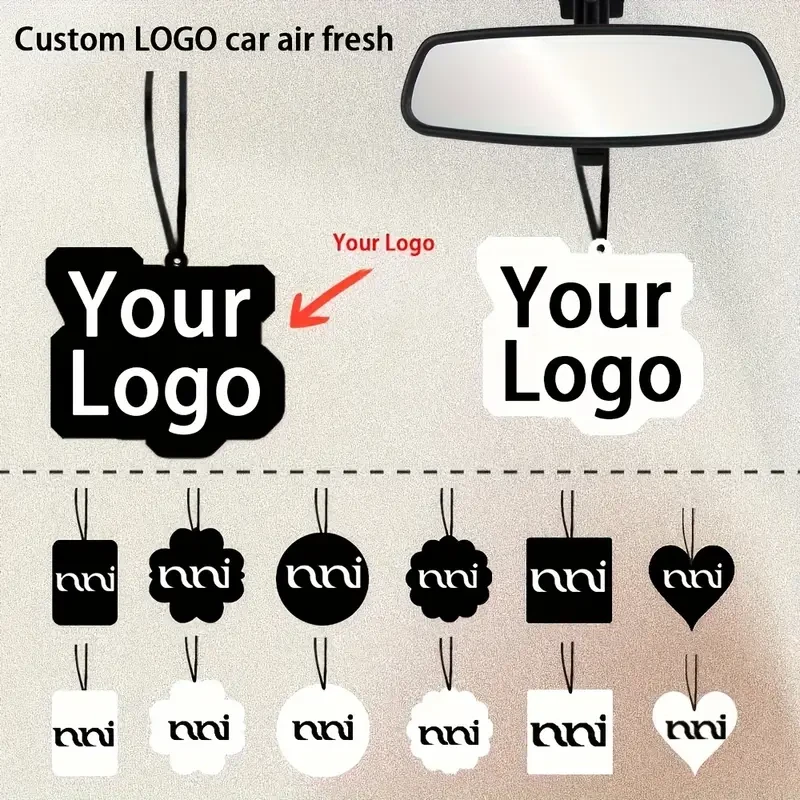 50pcs Custom Car Air Freshener Pendant Set – Personalized, Stylish & Refreshing