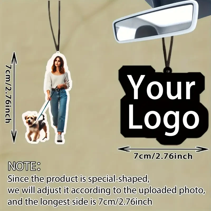 50pcs Custom Car Air Freshener Pendant Set – Personalized, Stylish & Refreshing