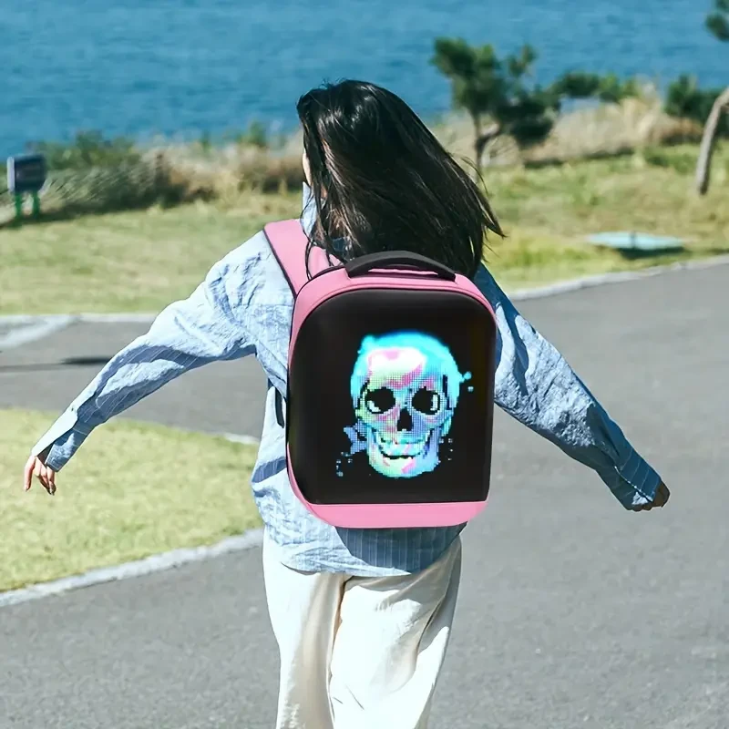 CRELANDER Programmable LED Laptop Backpack – Stylish & Functional for Travel and Outdoors