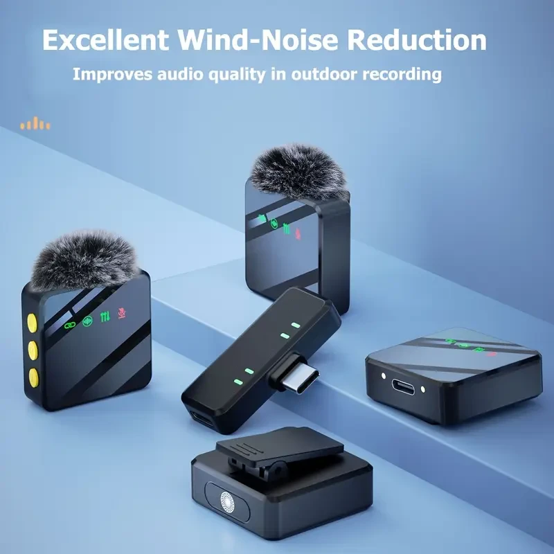 2.4G Wireless Microphone Pro – Ultimate Vlogging and Live Streaming Audio Solution