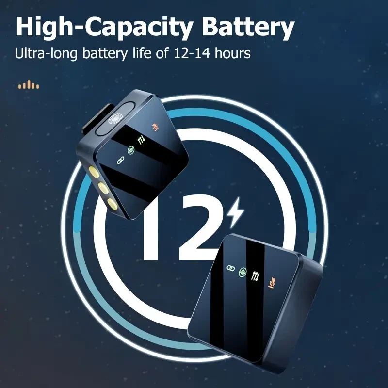 2.4G Wireless Microphone Pro – Ultimate Vlogging and Live Streaming Audio Solution