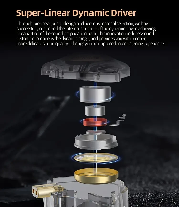 KZ EDX Pro X Wired In-Ear Monitor Headphones – Dual DD HiFi Stereo, Noise Cancelling Earbuds for Ultimate Sound Experience