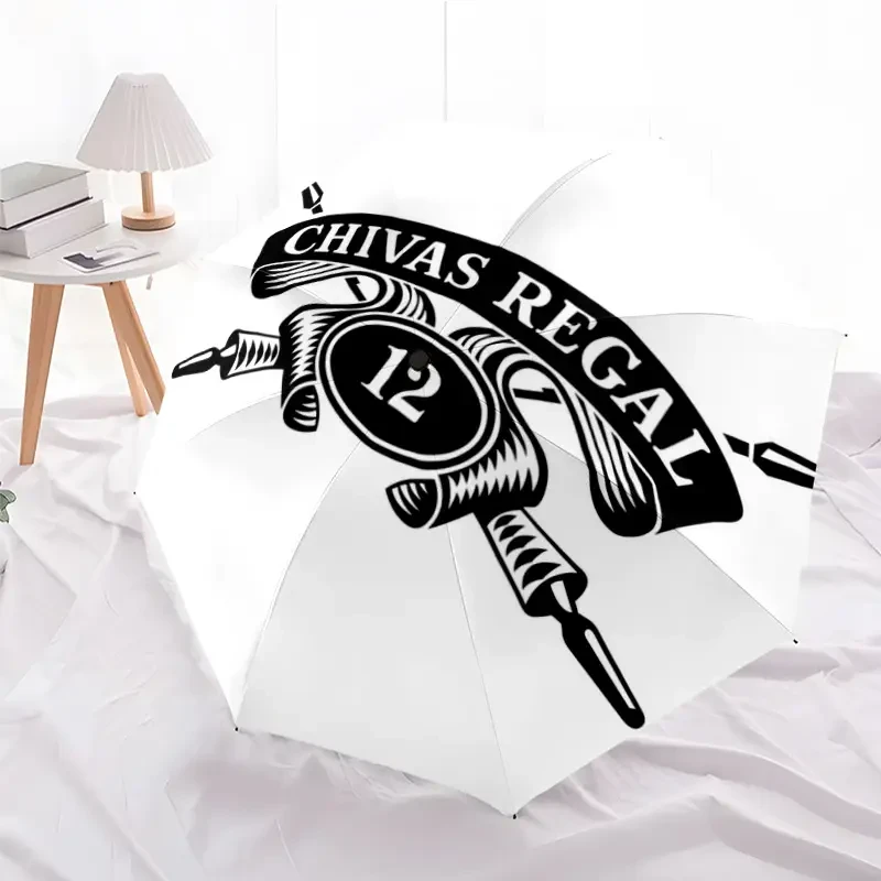 1pc Chivas Regal Logo Automatic Umbrella – Compact, Stylish, and Reliable Travel Umbrella