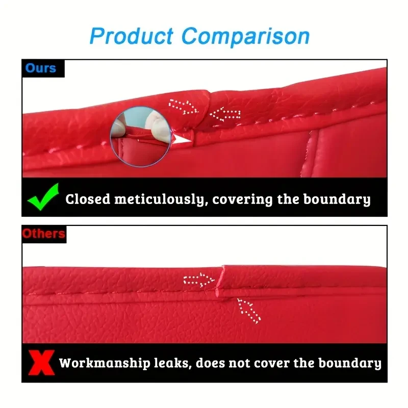 Luxury Lumbar Pillow Car Seat Covers for Audi A6 (2000-2018) – Premium PU Leather Covers for Front Seats