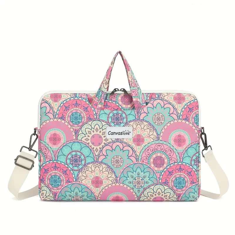 Canvaslove Colorful Lightweight Laptop Shoulder Bag – Stylish Briefcase for 14-inch, 15.6-inch, and 16-inch Laptops