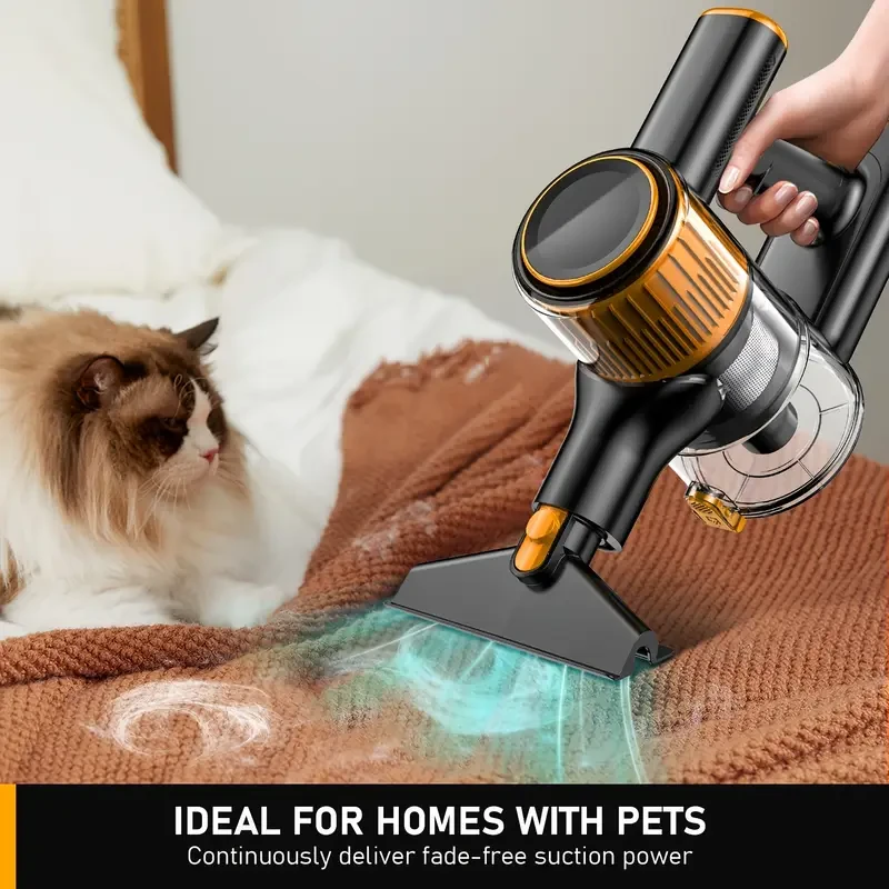 SUXIANGVAC High Suction Power Home Vacuum Cleaner – Cordless, 8-in-1 Combo with LED Display