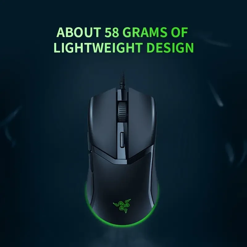Razer Gaming Mouse | Wired USB-Powered, Optical Movement Detection, Right-Handed
