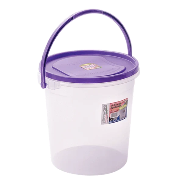 Round Storage Container with Handle 12L