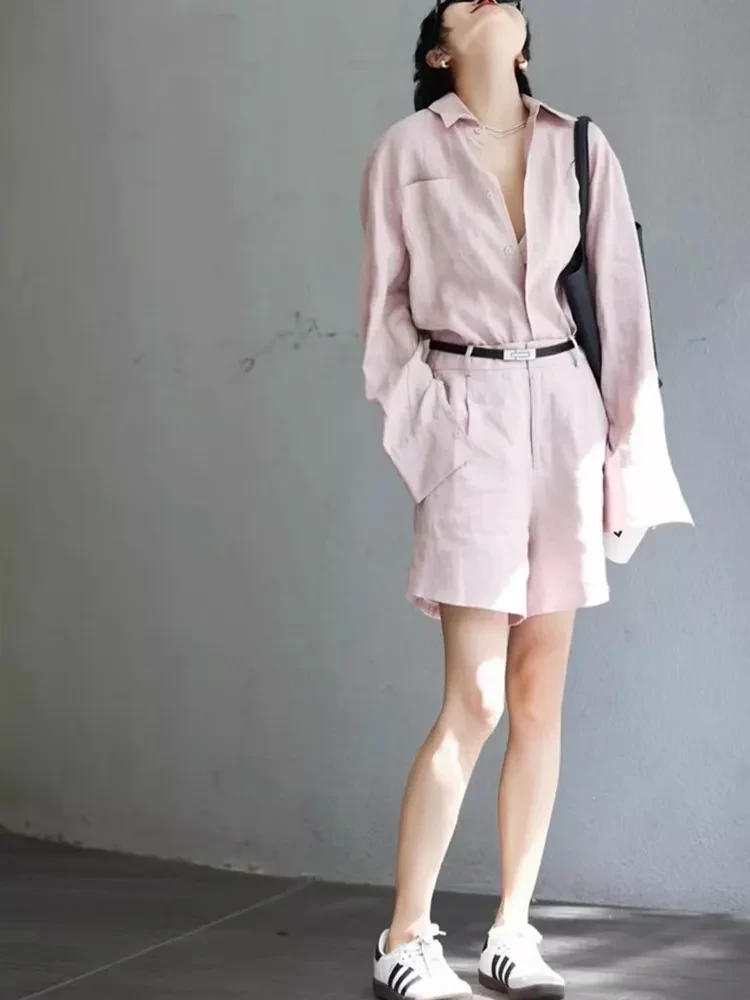 Two Piece Womens Linen Set