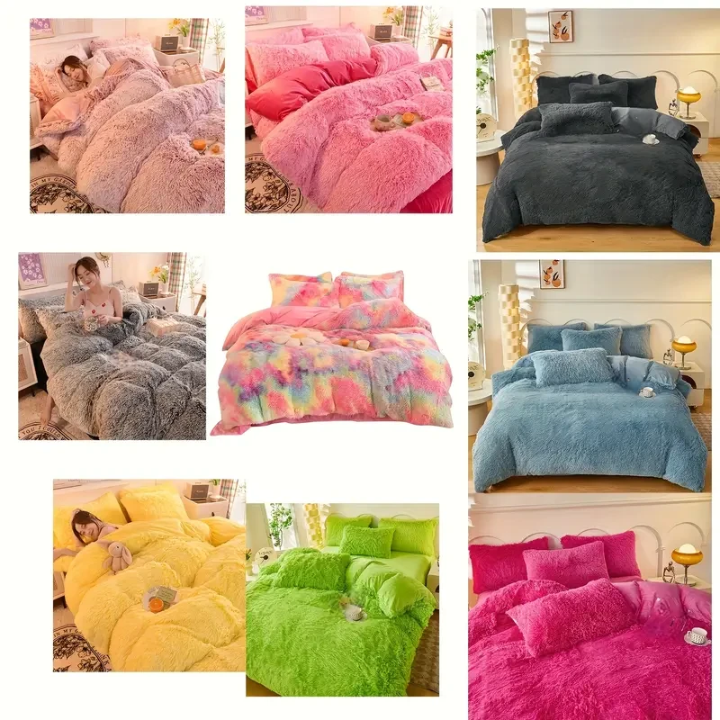 Personalized Soft and Fluffy Plush Duvet Cover Set – Add Comfort and Style to Your Bedroom