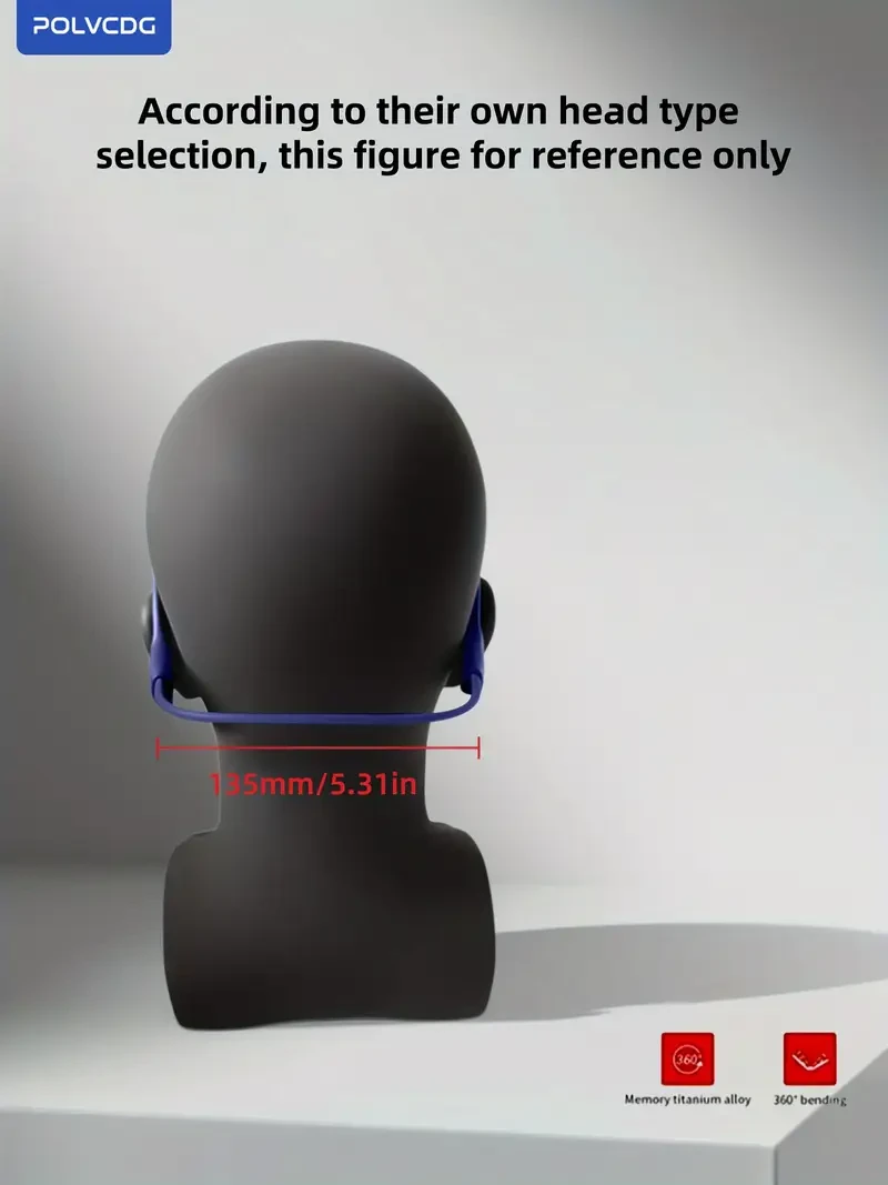 POLVCDG Audio 2024 New X7 Wireless Bone Conduction Headphones – Perfect for Active Lifestyles