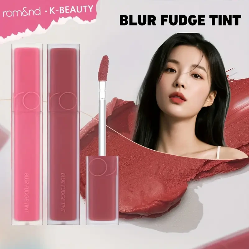 rom&nd BLUR FUDGE TINT Liquid Lipstick & Lip Gloss – Velvety Matte Finish with Long-Lasting Color