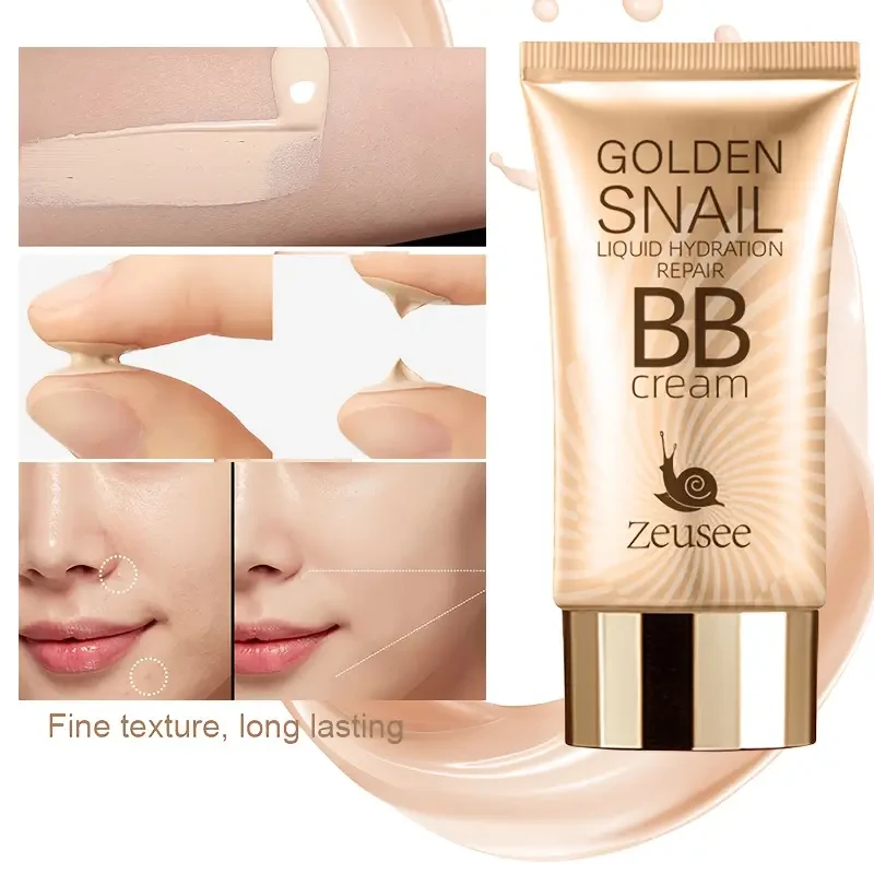 Golden Snail BB Cream – Full Coverage Foundation Primer for a Flawless Matte Finish