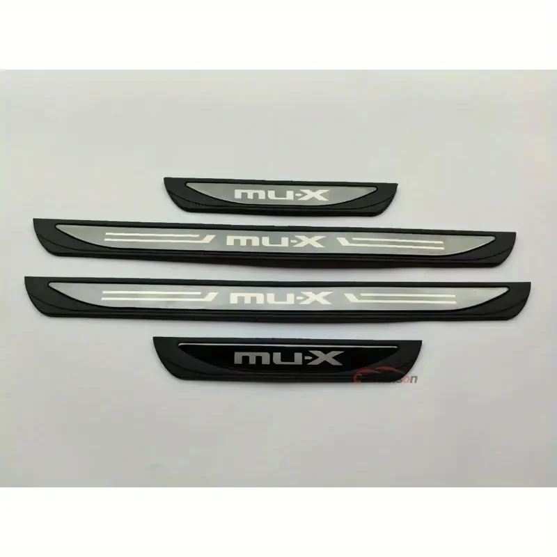 Carhanson MUX Car Door Sill Scuff Plate Cover Trims Strip – Durable Protection for Your Isuzu Mu-X