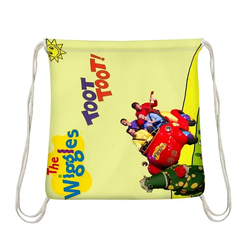 The Wiggles Official Character Beach Towel & Storage Bag – 2-in-1 Foldable Design for Swimming, Travel, and Outdoor Fun