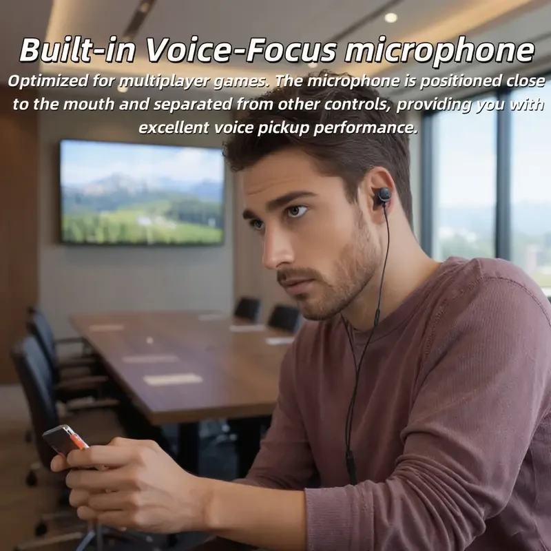 Q50 In-Ear Wired Headphones with Microphone – Quantum Gaming Headphones with Surround Sound for Mobile Phones, Tablets, and Laptops