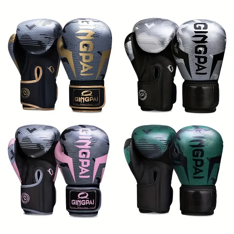 GINGPAI Boxing Gloves – Professional Sanda, Muay Thai, and Combat Training Gloves for Fitness Enthusiasts