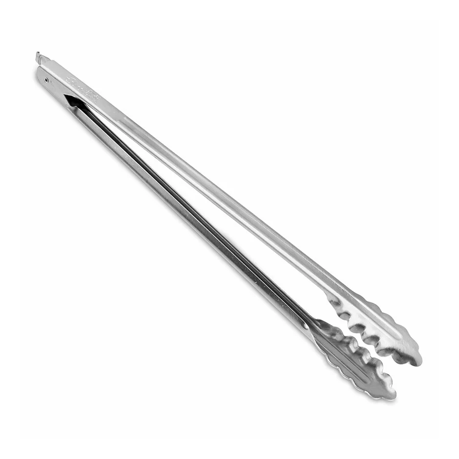 Stainless Steel Tongs with Lock 14"
