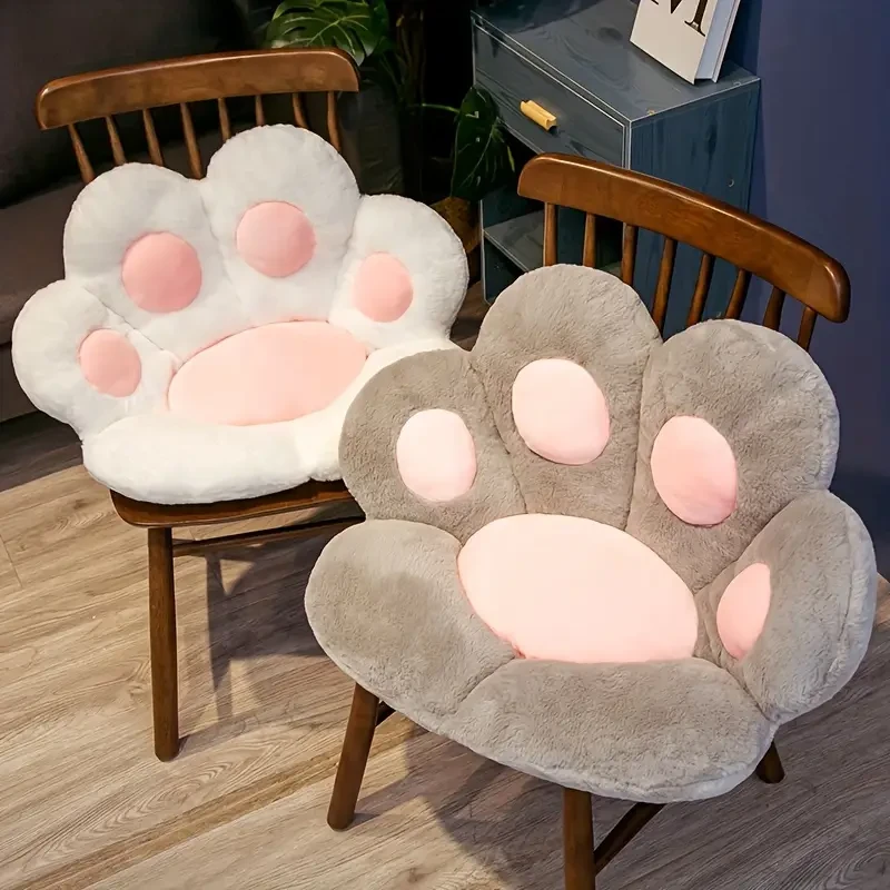 Cute Bear Plush Seat Cushion – Comfort and Style for Your Workspace