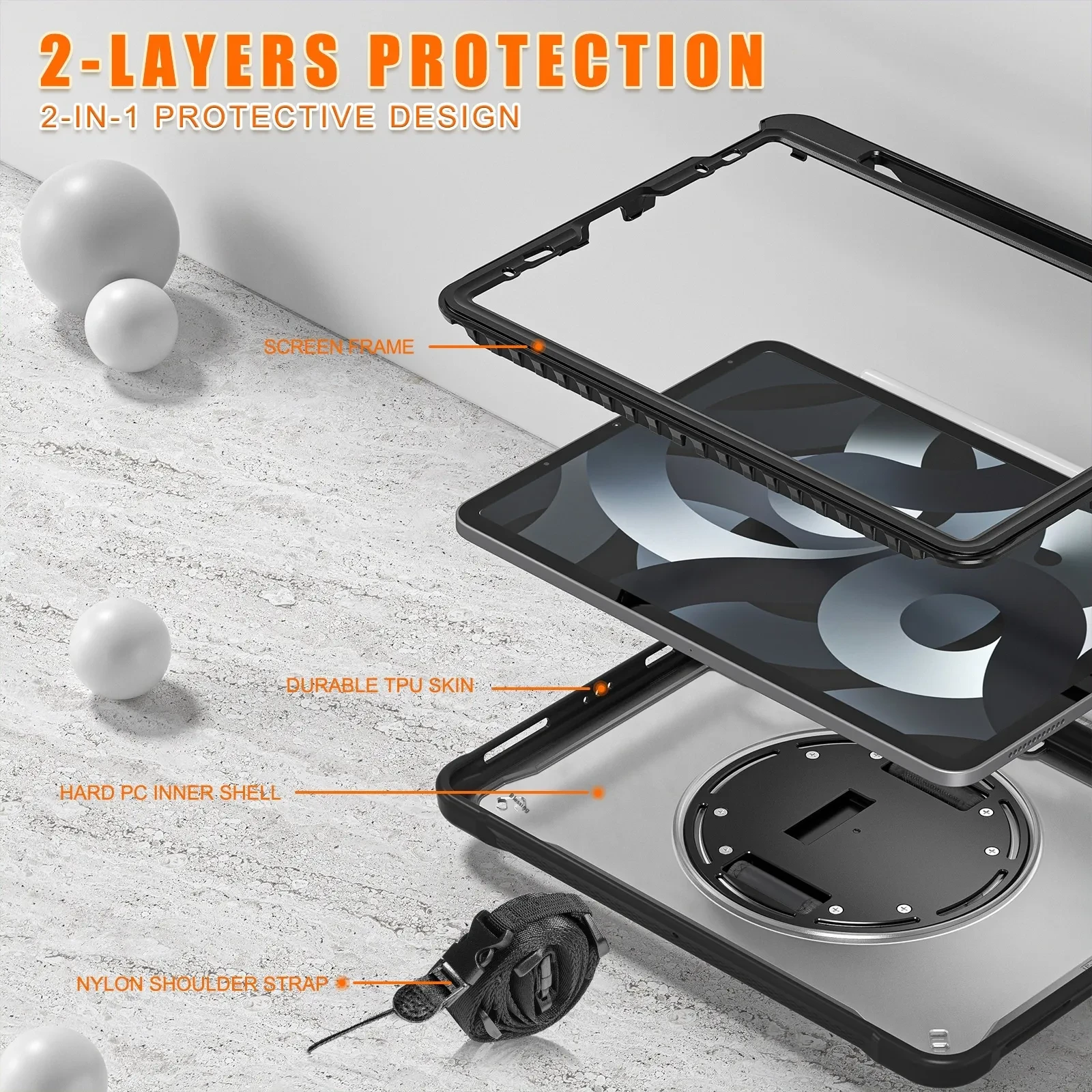 Applicable IPad Mini6 Tablet Case 83-inch Rotating Bracket