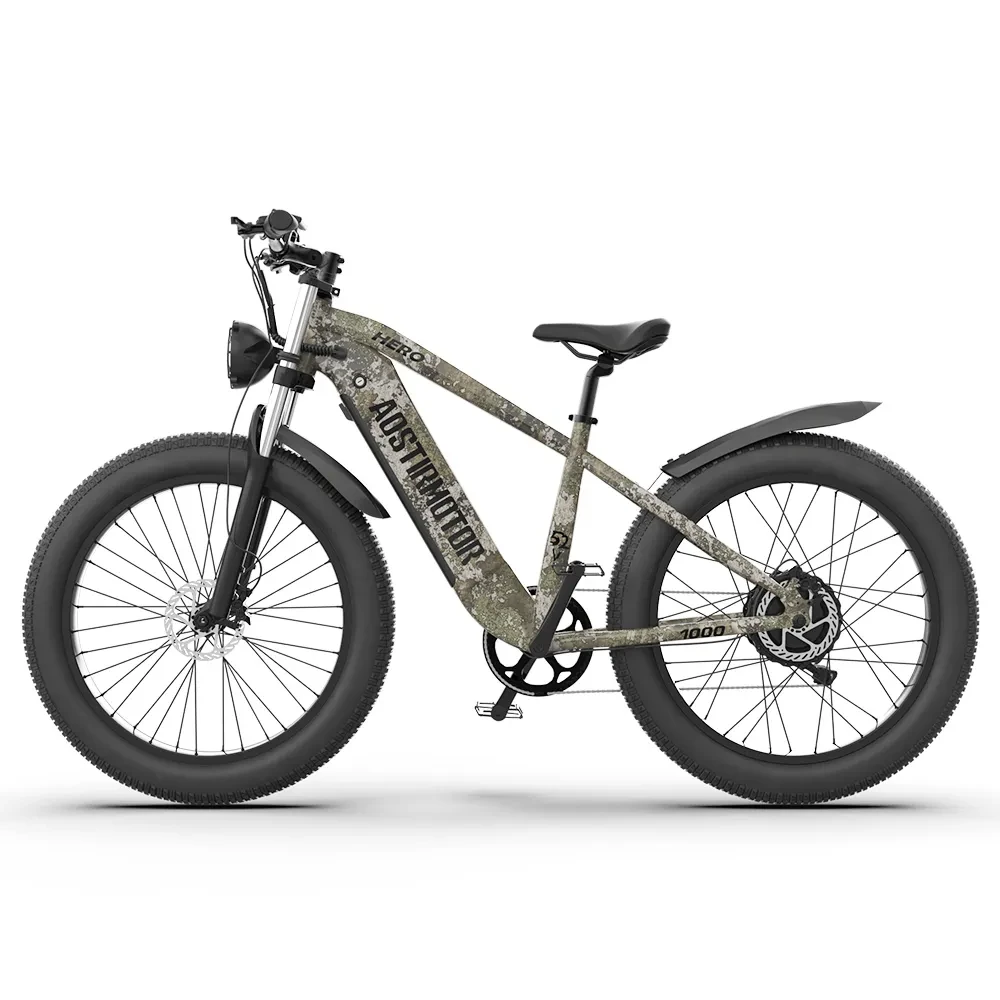 52V All-Terrain E-Bike 26x4.0 Fat Tire Electric Bike 20 AH Extended-Range Battery & Hydraulic Disc Brakes