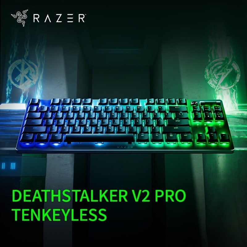 Razer DeathStalker V2 Pro Wireless Low-Profile Optical Gaming Keyboard – Ultra-Slim, Wireless, Chroma RGB