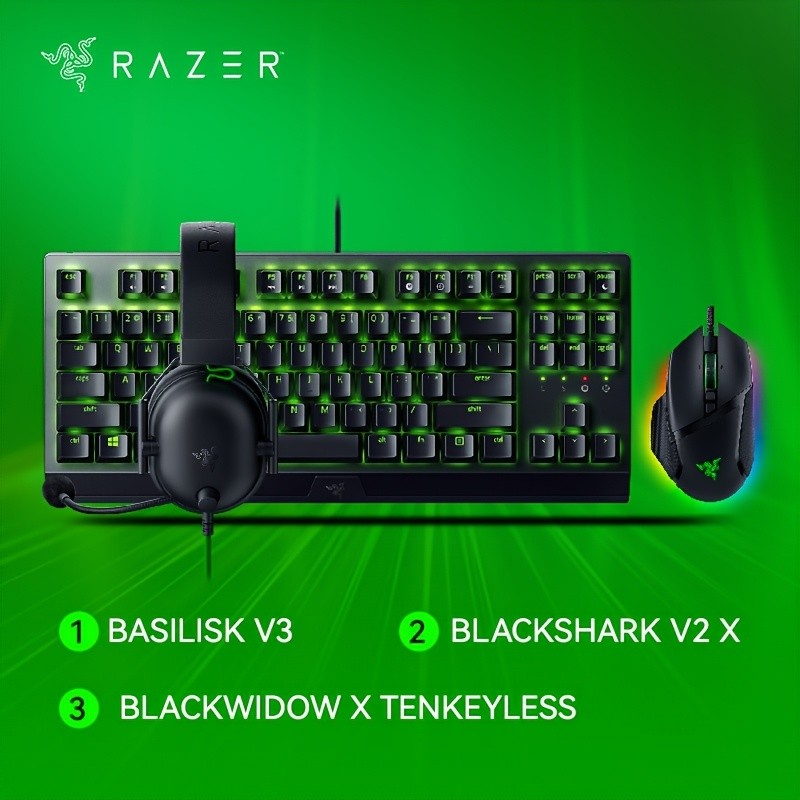 Lucky Bag – Razer Basilisk V3 + Razer BlackShark V2 X + Razer BlackWidow X Tenkeyless
