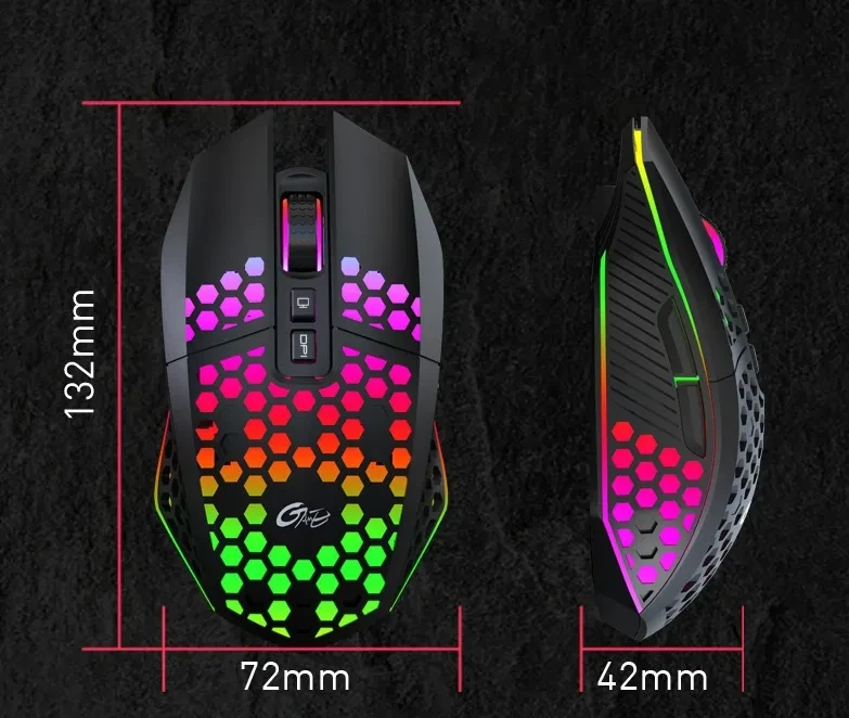 Wireless Silent Charging RGB Illuminated Mouse