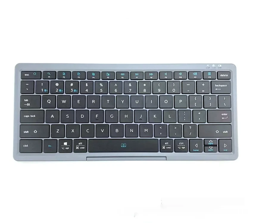 Three-in-one Wireless Bluetooth Touch Pad Wireless Keyboard Leather Sheath Stand Ipad Mobile Phone Universal