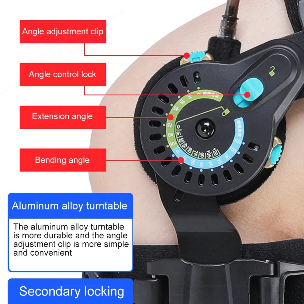 Adjustable Knee Fixation Brace Lower Extremity Support