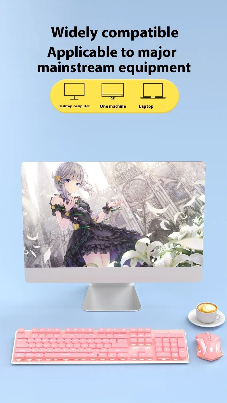 Good-looking Wireless Mute Bluetooth Keyboard