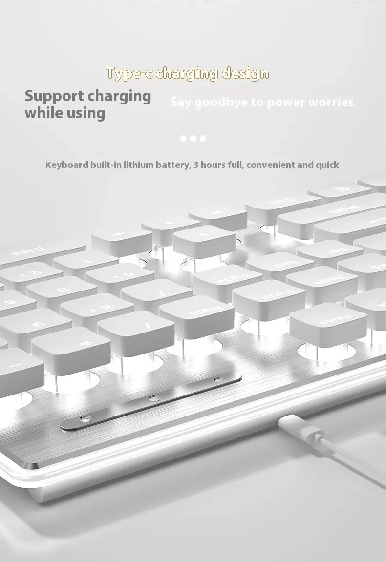 Good-looking Wireless Mute Bluetooth Keyboard