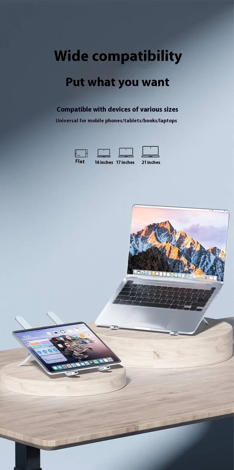 Aluminum Alloy Notebook Stand Portable Folding Lifting Tablet Height Increasing Desktop Twin Fan Computer