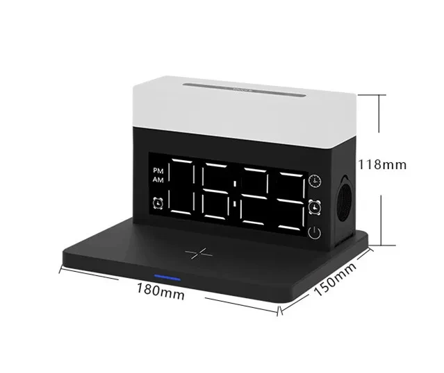 Night Light Clock Multifunctional Wireless Charger