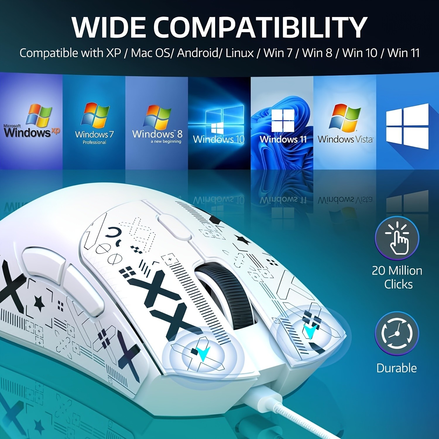 ATTACK SHARK R1 59G Wireless Gaming Mouse