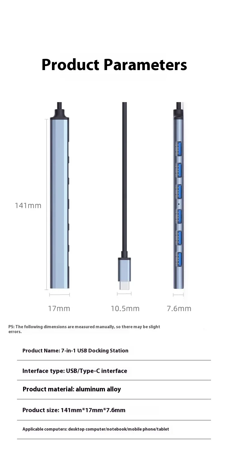 Notebook USB Converter Adapter Suitable For Computer Interface Expansion Dock