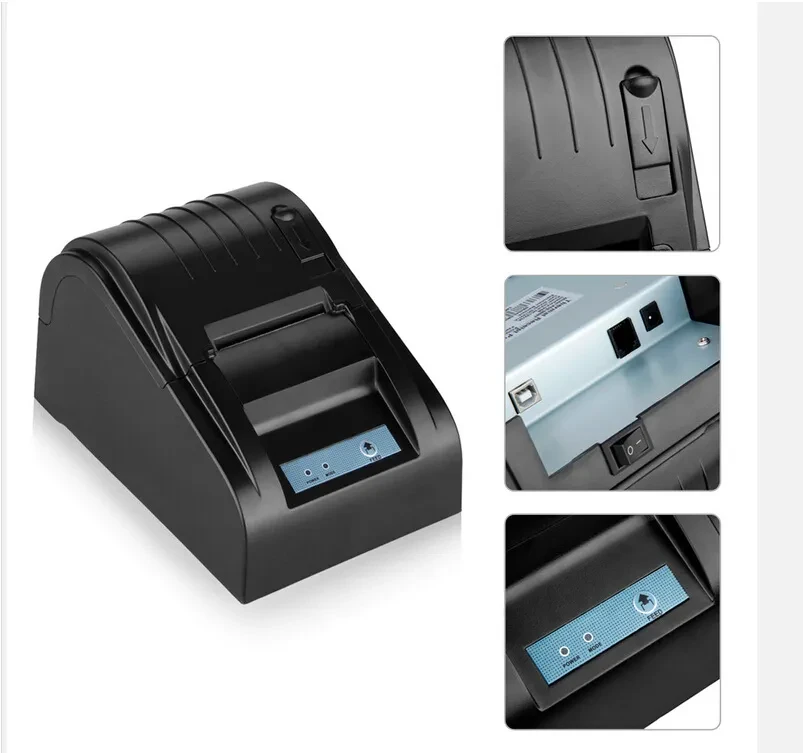 Thermal printer POS-5890T supermarket cash register printer usb small ticket printer