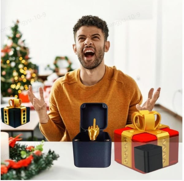 🎁 The Middle Finger Box Prank Challenge: The Ultimate Hilarious Gag Gift! 🤪🖕