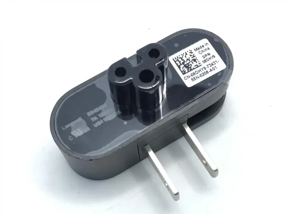 Notebook power head Folding plug with two forks and plum tail