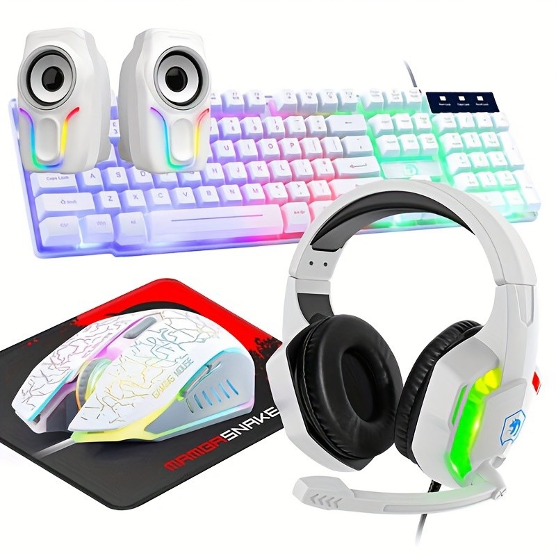 Wired Gaming Keyboard and Mouse Combo 5-in-1 Set